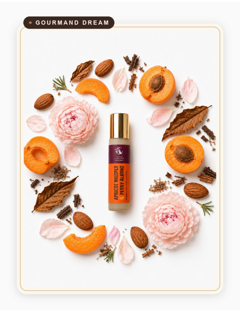 Apricot Whisper Peony & Almond by Fantasy Community Perfumes roll-on
