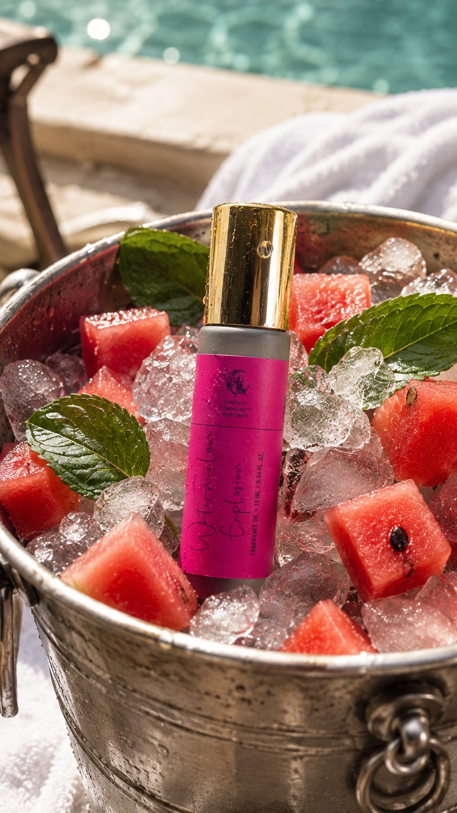 Watermelon Explosion — відерце з льодом, кубики кавуна, мʼята