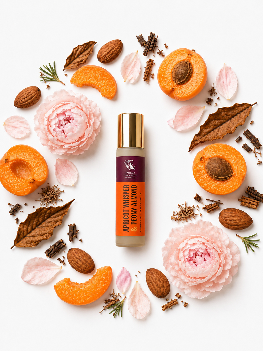 Apricot Whisper Peony & Almond by Fantasy Community Perfumes roll-on