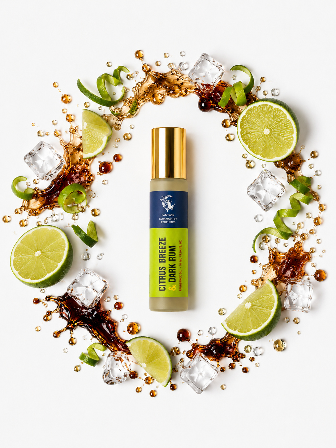 Citrus Breeze & Dark Rum by Fantasy Community Perfumes roll-on