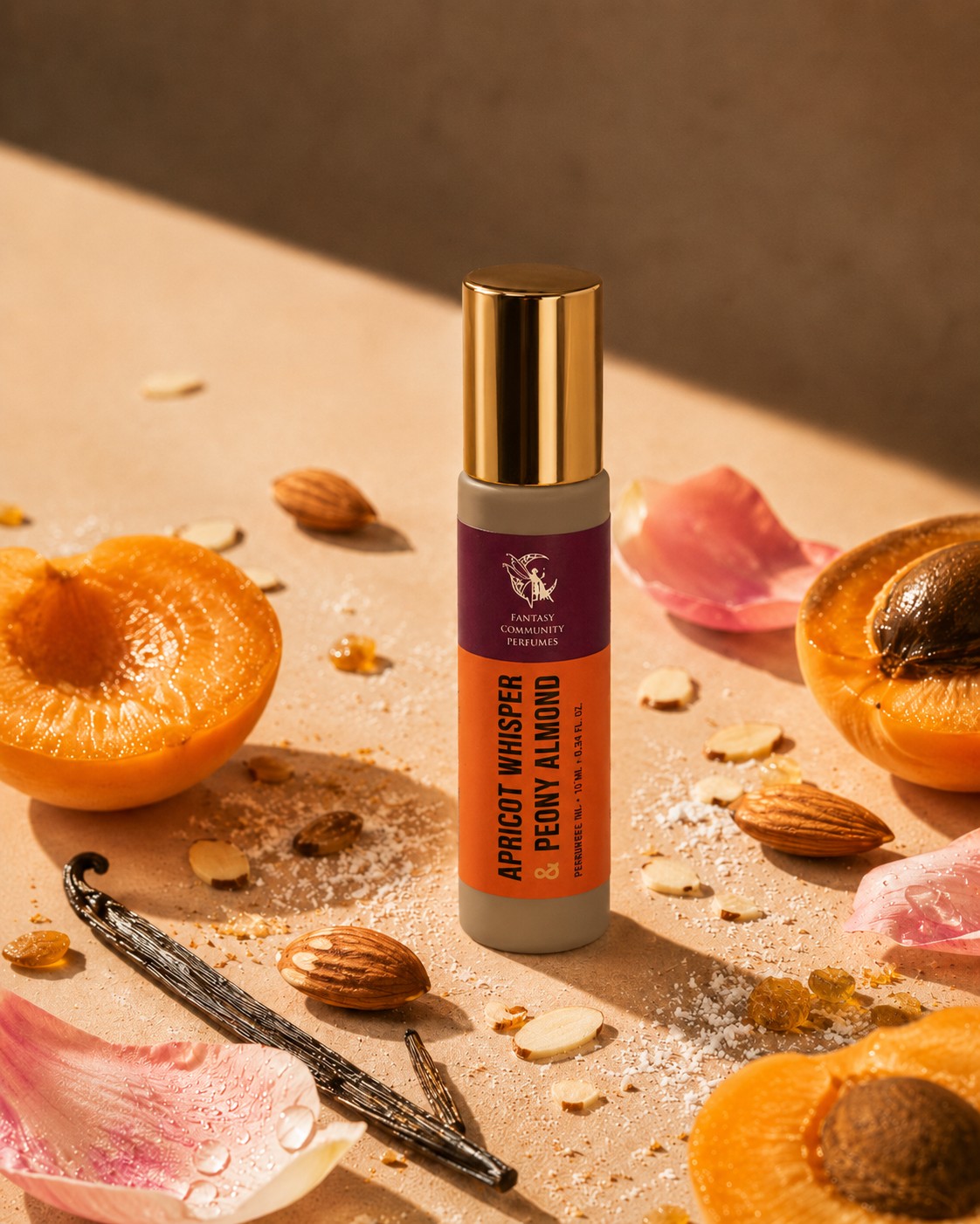Apricot Whisper Peony & Almond by Fantasy Community Perfumes roll-on