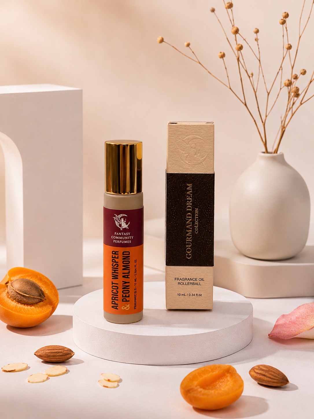Apricot Whisper Peony & Almond by Fantasy Community Perfumes roll-on