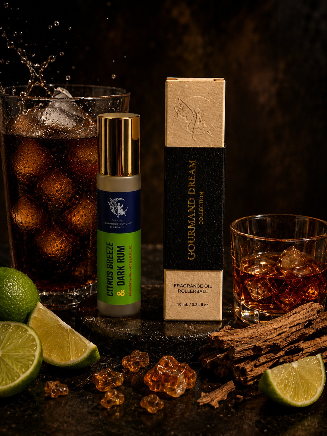 Citrus Breeze & Dark Rum by Fantasy Community Perfumes roll-on
