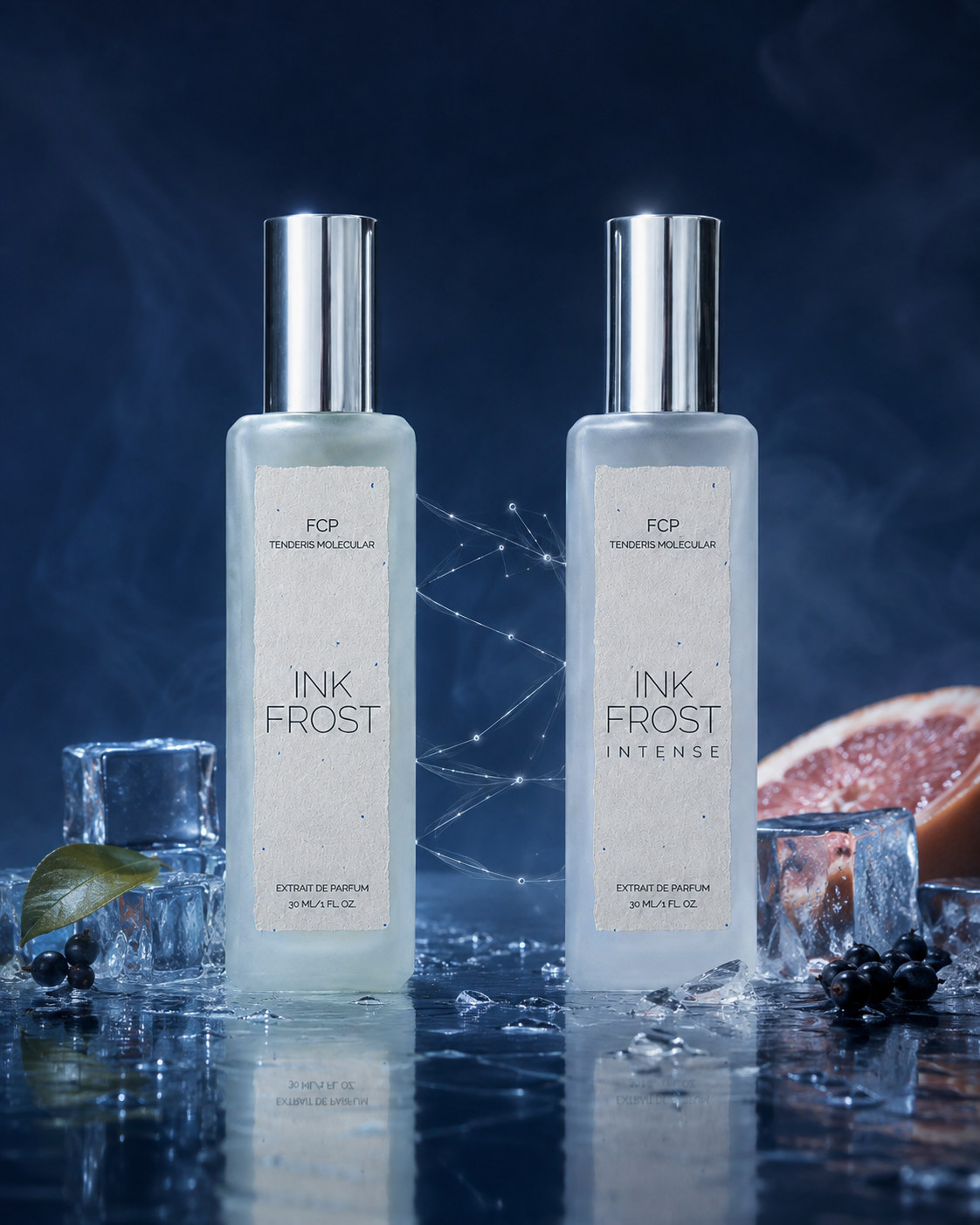 INK DUO — INK FROST та INK FROST INTENSE поруч, молекулярна нитка