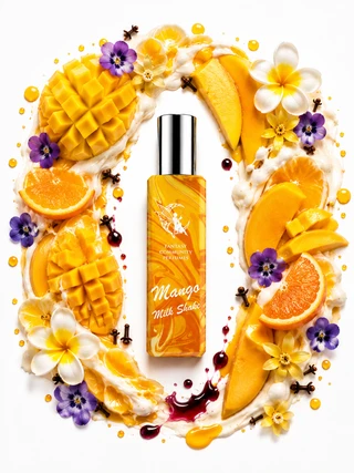 Mango Milk Shake тропічний молочний коктейль — головний ракурс флакона