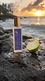 Молекулярний цитрусовий аромат Tropical Ecstasy на світлому фоні